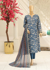 Summer Shades By HZ Textile Printed Lawn 3 Piece Unstitched Suit HZ26SSV2 D-SPC-1320