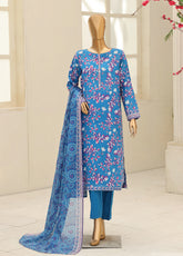 Summer Shades By HZ Textile Printed Lawn 3 Piece Unstitched Suit HZ26SSV2 D-SPC-1321