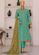 Summer Shades By HZ Textile Printed Lawn 3 Piece Unstitched Suit HZ26SS SPC-1308