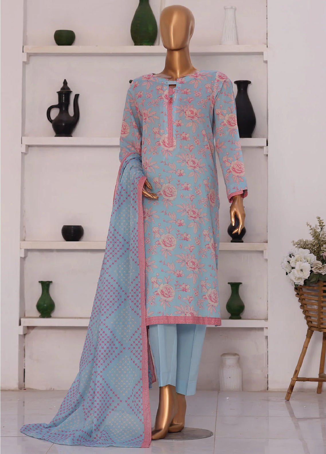 Summer Shades By HZ Textile Printed Lawn 3 Piece Unstitched Suit HZ26SS SPC-1309 Summer Shades By HZ Textile Printed Lawn 3 Piece Unstitched Suit HZ26SS SPC-1309