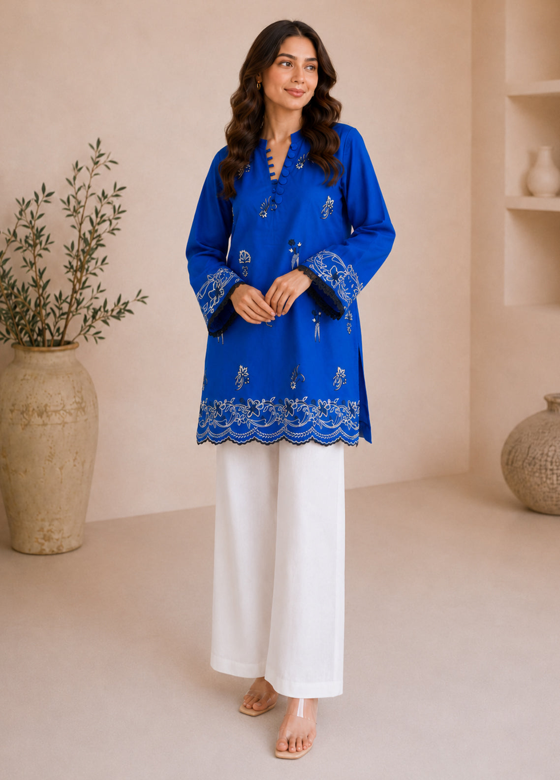 Summer Stories By Zouj Embroidered Lawn 2 Piece Stitched Shirt Trouser ZJ26ST D-07 Summer Stories By Zouj Embroidered Lawn 2 Piece Stitched Shirt Trouser ZJ26ST D-07