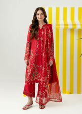 Sundaze By Zarposh Embroidered Lawn 3 Piece Unstitched Suit ZP26SD D-ZEPHYR