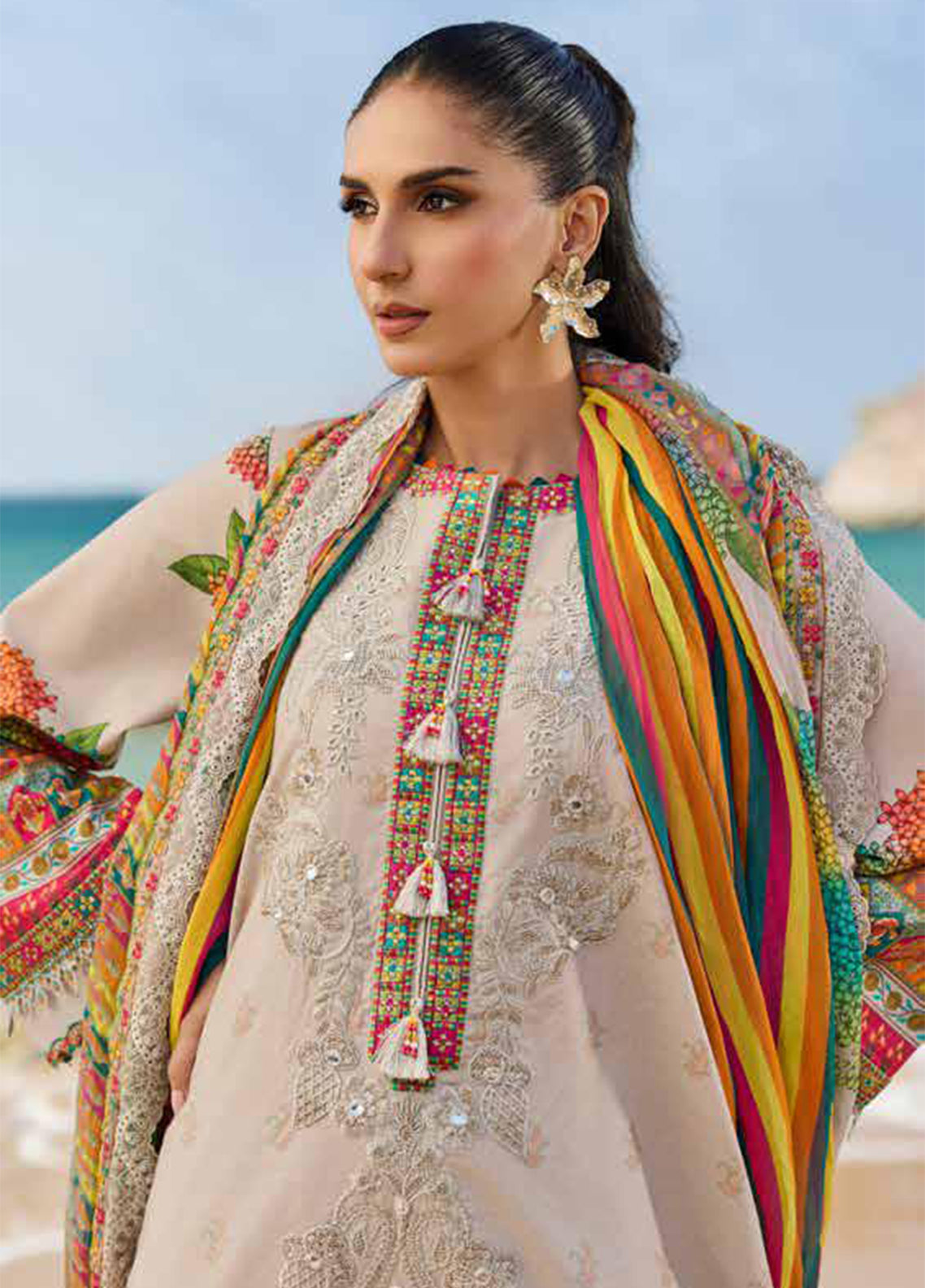 Sunshine By Charizma Embroidered Lawn 3 Piece Unstitched Suit CH26SSEEV12 D-10 Sunshine By Charizma Embroidered Lawn 3 Piece Unstitched Suit CH26SSEEV12 D-10