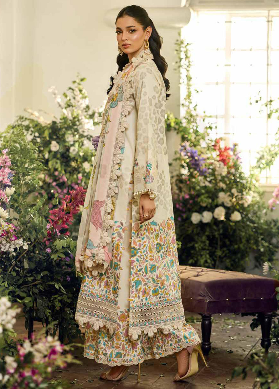 Sunshine By Charizma Embroidered Lawn 3 Piece Unstitched Suit CH26SSEEV12 D-16 Sunshine By Charizma Embroidered Lawn 3 Piece Unstitched Suit CH26SSEEV12 D-16