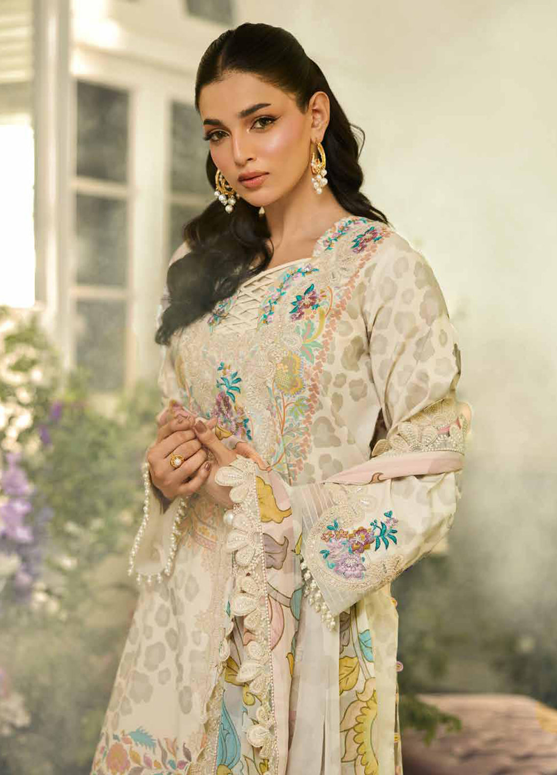 Sunshine By Charizma Embroidered Lawn 3 Piece Unstitched Suit CH26SSEEV12 D-16 Sunshine By Charizma Embroidered Lawn 3 Piece Unstitched Suit CH26SSEEV12 D-16