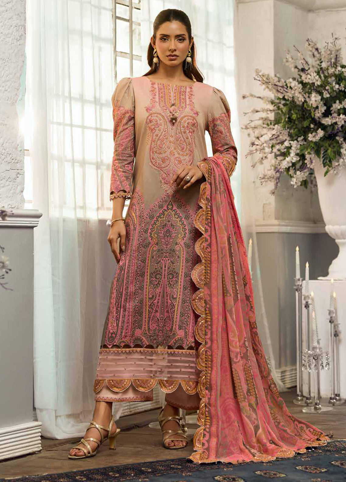 Sunshine By Charizma Embroidered Lawn 3 Piece Unstitched Suit CH26SSEEV12 D-17 Sunshine By Charizma Embroidered Lawn 3 Piece Unstitched Suit CH26SSEEV12 D-17