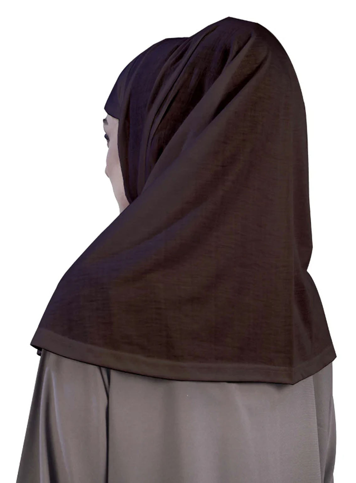 Syrian Hijab By Hijab ul Hareem - HH24SH 01 BLACK Syrian Hijab By Hijab ul Hareem - HH24SH 01 BLACK
