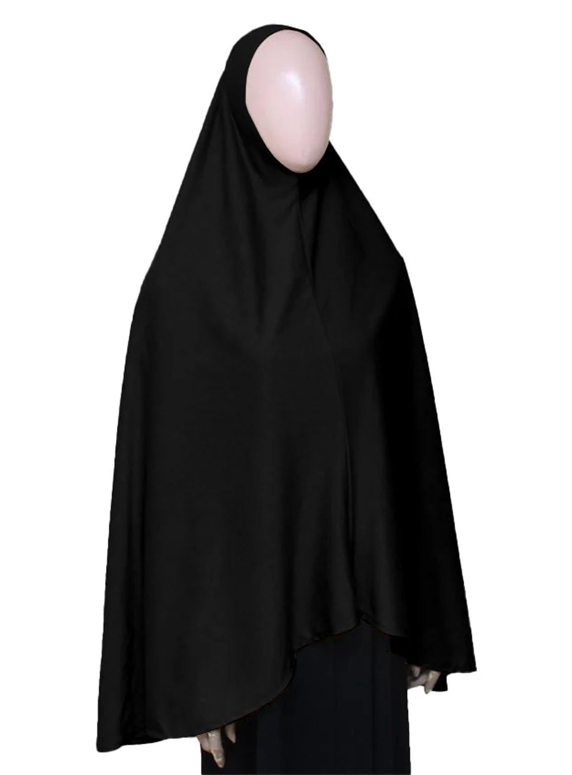Syrian Hijab By Hijab ul Hareem - HH24SH 01 BLACK Syrian Hijab By Hijab ul Hareem - HH24SH 01 BLACK