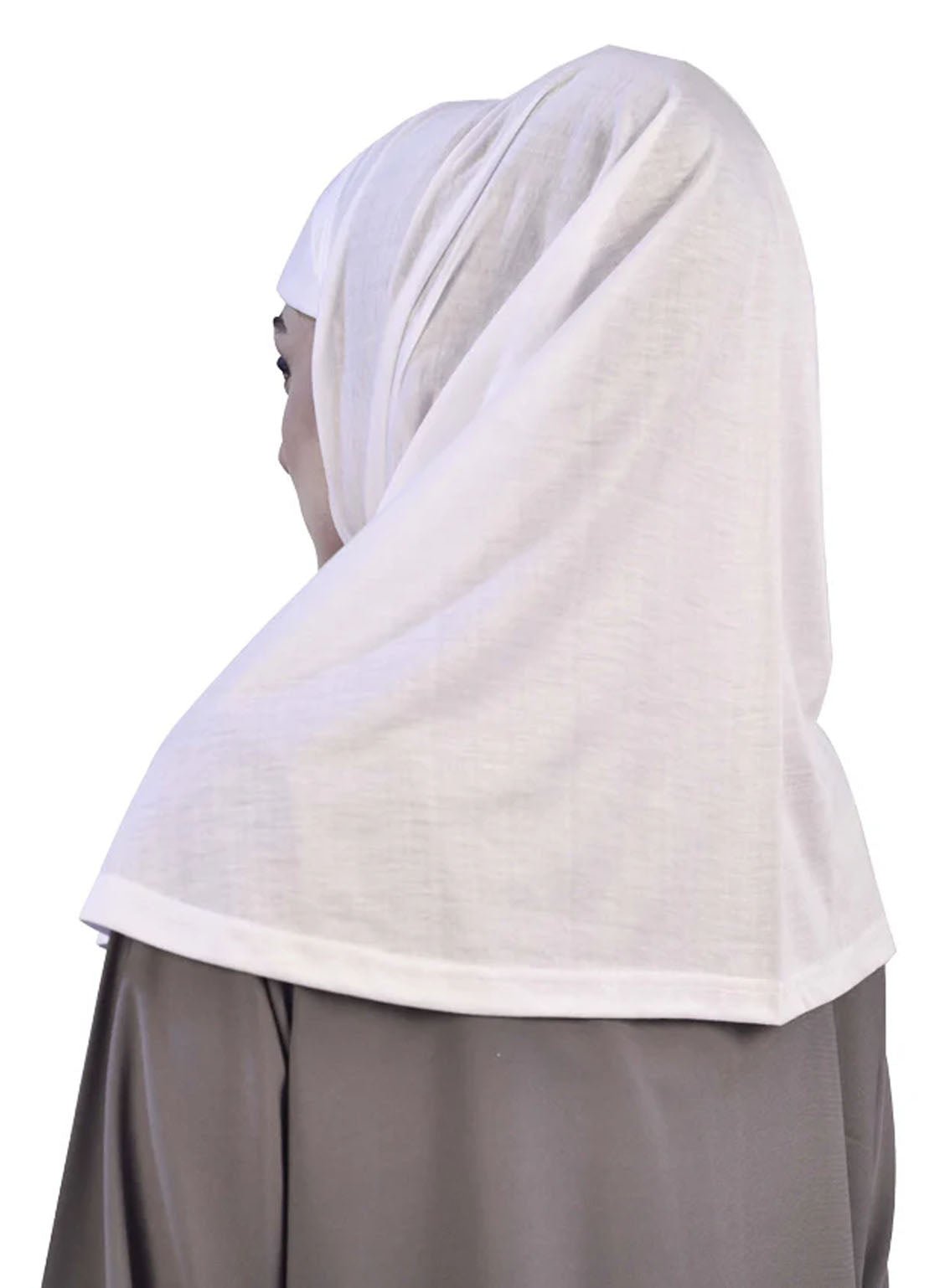 Syrian Hijab By Hijab ul Hareem - HH24SH 04 WHITE Syrian Hijab By Hijab ul Hareem - HH24SH 04 WHITE