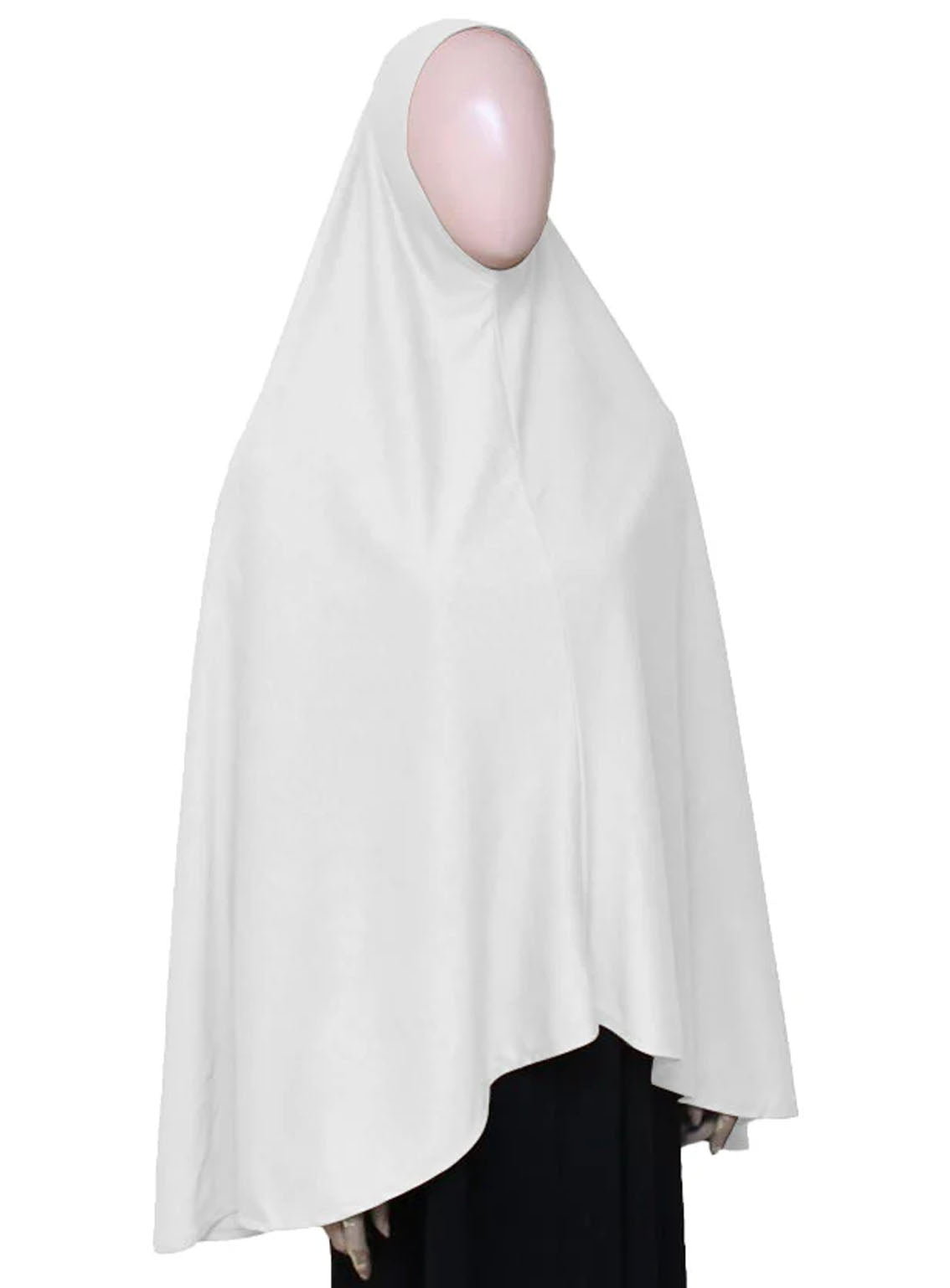 Syrian Hijab By Hijab ul Hareem - HH24SH 04 WHITE Syrian Hijab By Hijab ul Hareem - HH24SH 04 WHITE