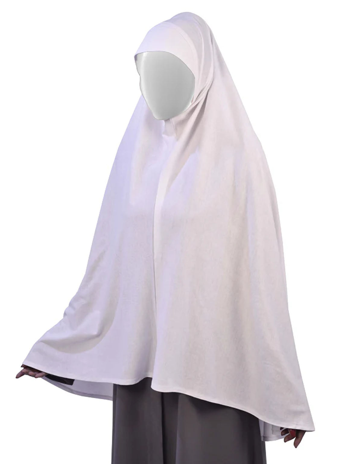 Syrian Hijab By Hijab ul Hareem - HH24SH 04 WHITE Syrian Hijab By Hijab ul Hareem - HH24SH 04 WHITE