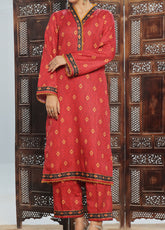 Taskeen By VS Textile Self Printed Cambric Suits Unstitched 2 Piece - VS24T 2437