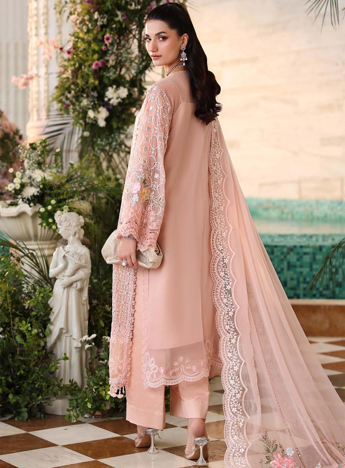 Tea Affair By Maria B Embroidered Chiffon 3 Piece Unstitched Suit MB26TAC D-104 Tea Affair By Maria B Embroidered Chiffon 3 Piece Unstitched Suit MB26TAC D-104