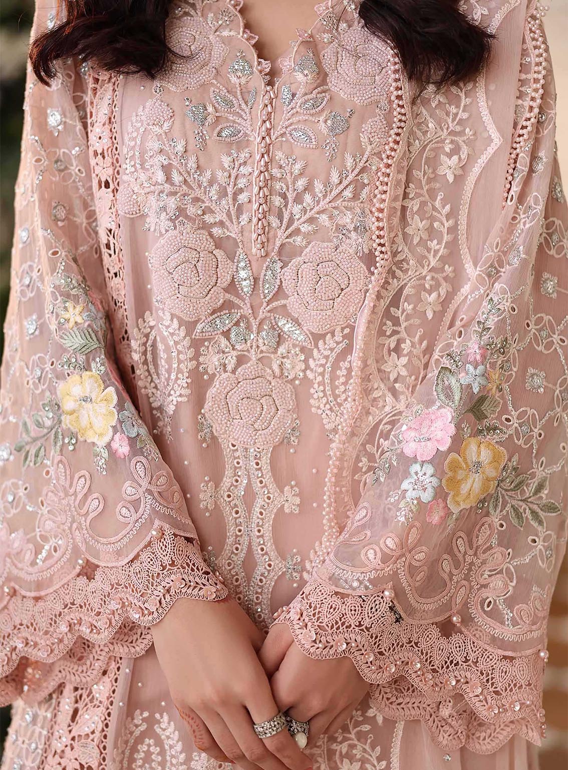 Tea Affair By Maria B Embroidered Chiffon 3 Piece Unstitched Suit MB26TAC D-104 Tea Affair By Maria B Embroidered Chiffon 3 Piece Unstitched Suit MB26TAC D-104