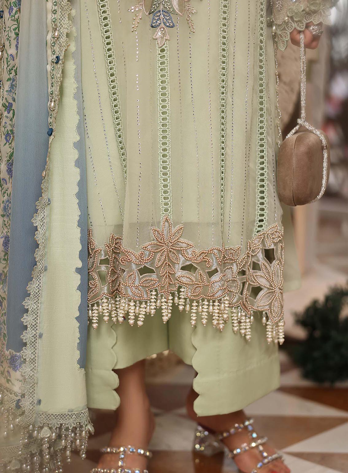 Tea Affair By Maria B Embroidered Chiffon 3 Piece Unstitched Suit MB26TAC D-105 Tea Affair By Maria B Embroidered Chiffon 3 Piece Unstitched Suit MB26TAC D-105