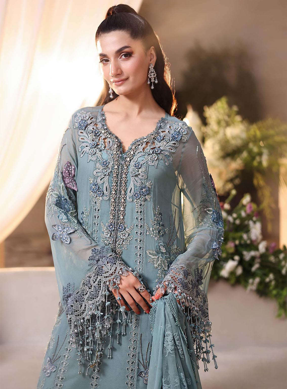 Tea Affair By Maria B Embroidered Chiffon 3 Piece Unstitched Suit MB26TAC D-106 Tea Affair By Maria B Embroidered Chiffon 3 Piece Unstitched Suit MB26TAC D-106