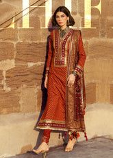 The Chunri Story By Gul Ahmed Embroidered Lawn 3 Piece Unstitched Suit GA26TCS D-BM-62026