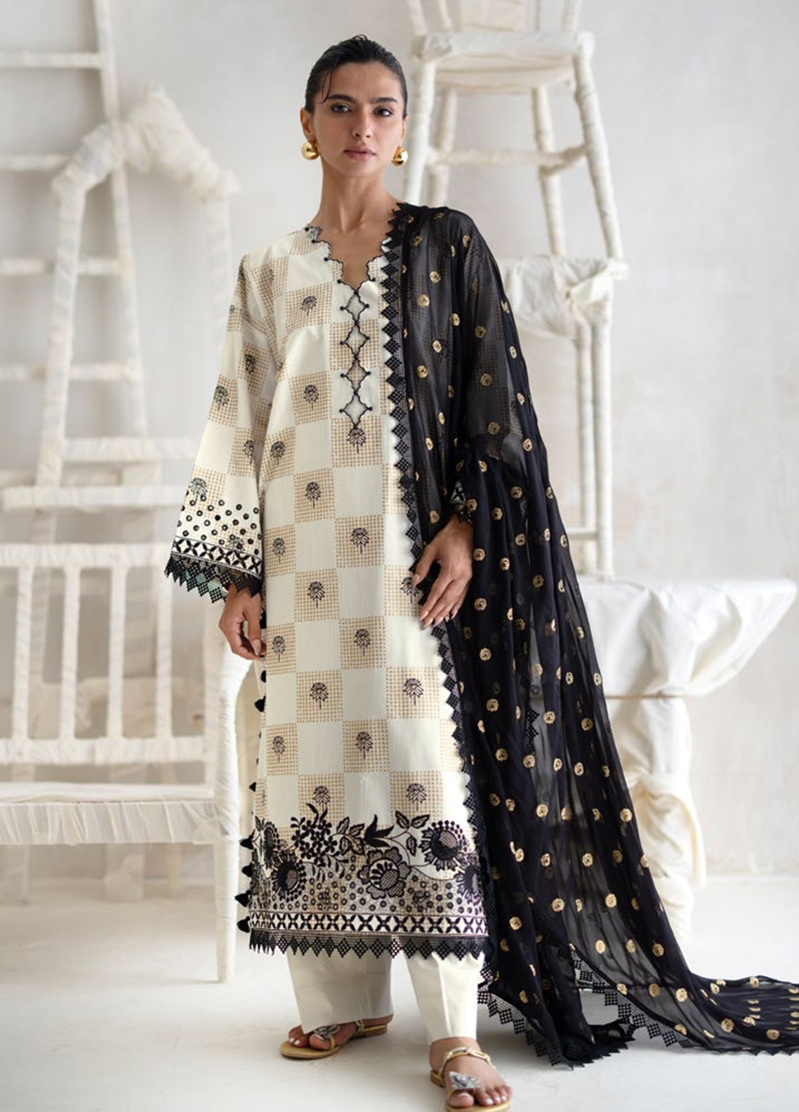 The Luxe Chapter By Gul Ahmed Embroidered Dobby Cotton Slub 3 Piece Unstitched Suit GA26TLC D-SP-52066 The Luxe Chapter By Gul Ahmed Embroidered Dobby Cotton Slub 3 Piece Unstitched Suit GA26TLC D-SP-52066