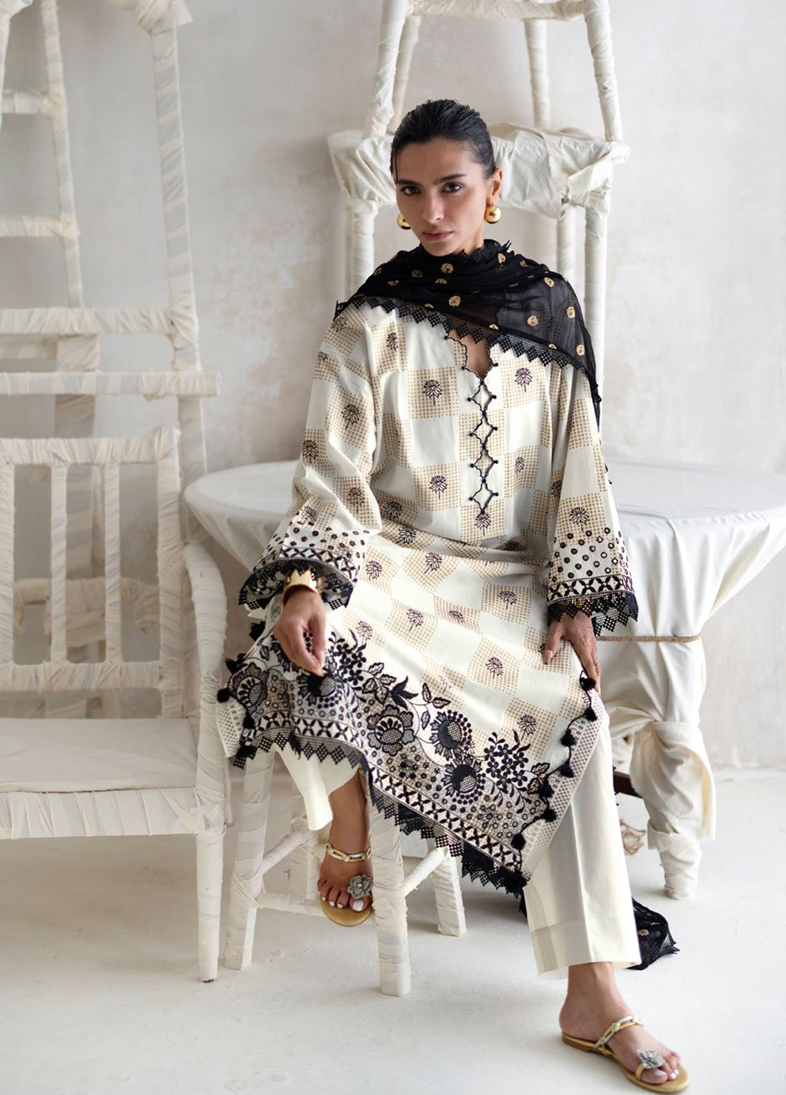 The Luxe Chapter By Gul Ahmed Embroidered Dobby Cotton Slub 3 Piece Unstitched Suit GA26TLC D-SP-52066 The Luxe Chapter By Gul Ahmed Embroidered Dobby Cotton Slub 3 Piece Unstitched Suit GA26TLC D-SP-52066