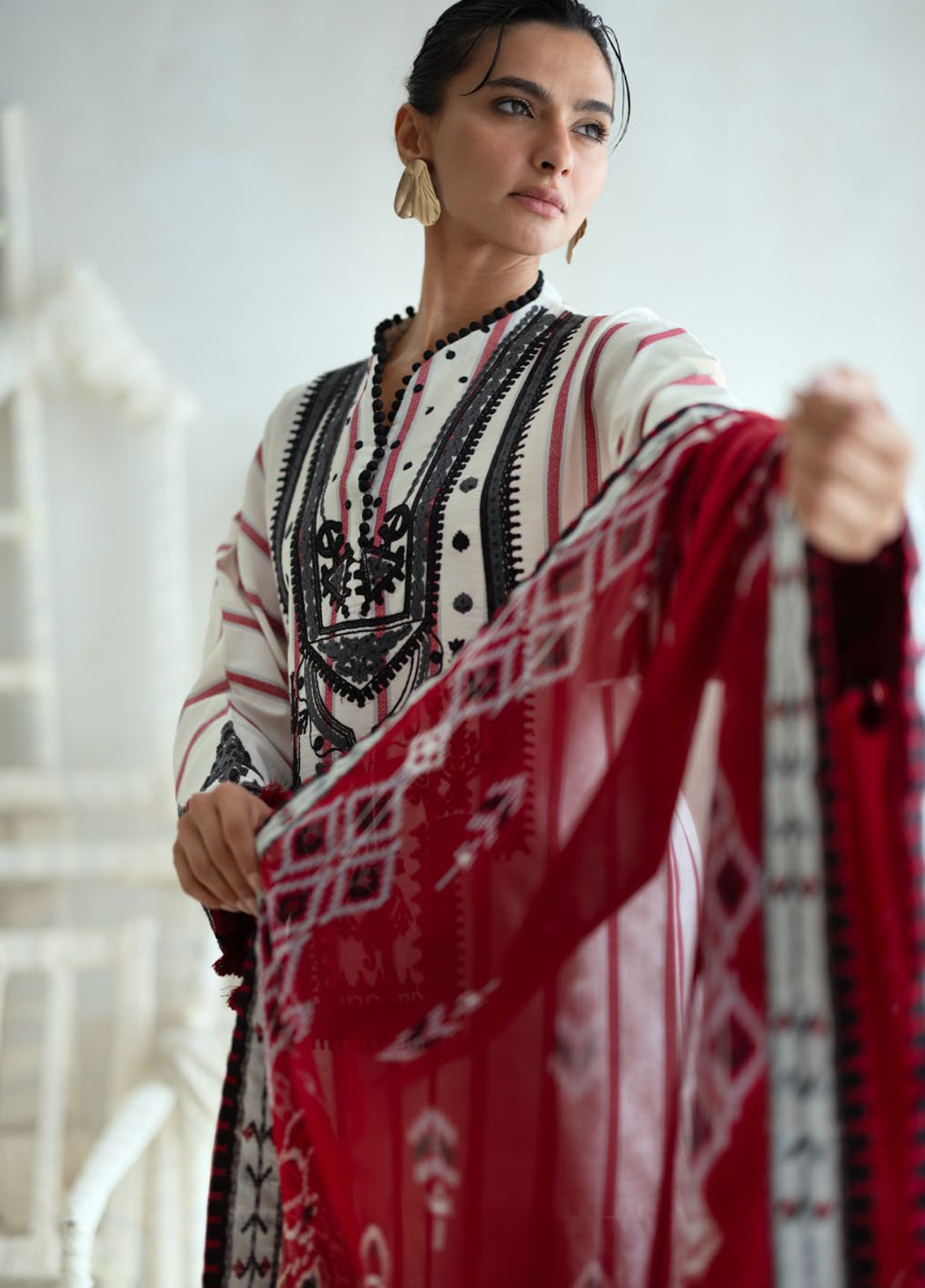 The Luxe Chapter By Gul Ahmed Embroidered Jacquard 3 Piece Unstitched Suit GA26TLC D-SP-62018 The Luxe Chapter By Gul Ahmed Embroidered Jacquard 3 Piece Unstitched Suit GA26TLC D-SP-62018