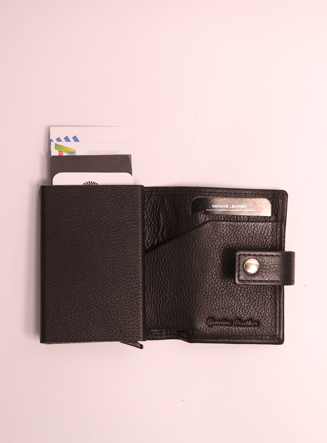 The Pocket House RFID - Card Holder By Gilani Cow Milled Black - GIL24MCH 13 The Pocket House RFID - Card Holder By Gilani Cow Milled Black - GIL24MCH 13