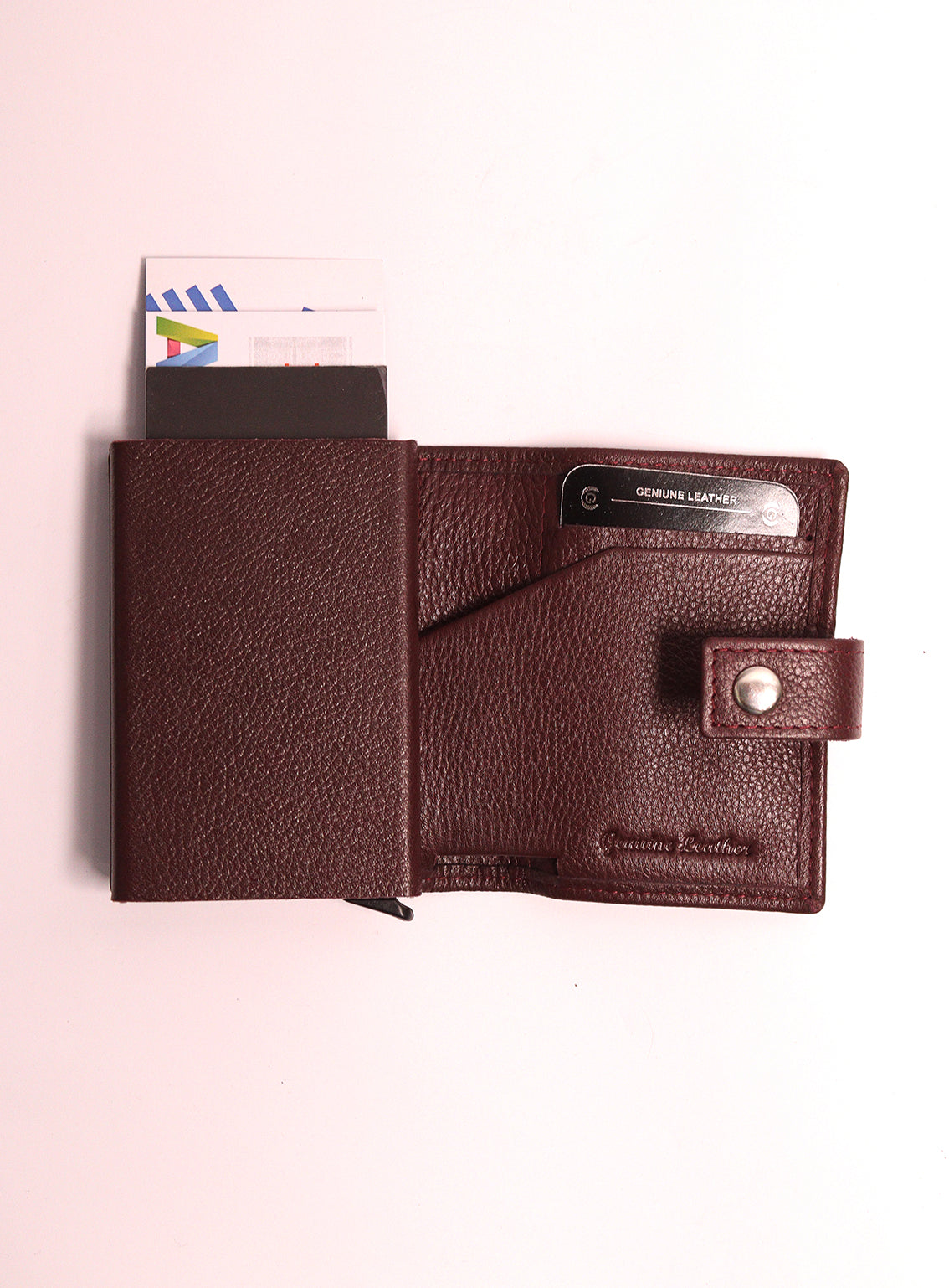 The Pocket House RFID - Card Holder By Gilani Cow Milled Brown - GIL24MCH 12 The Pocket House RFID - Card Holder By Gilani Cow Milled Brown - GIL24MCH 12