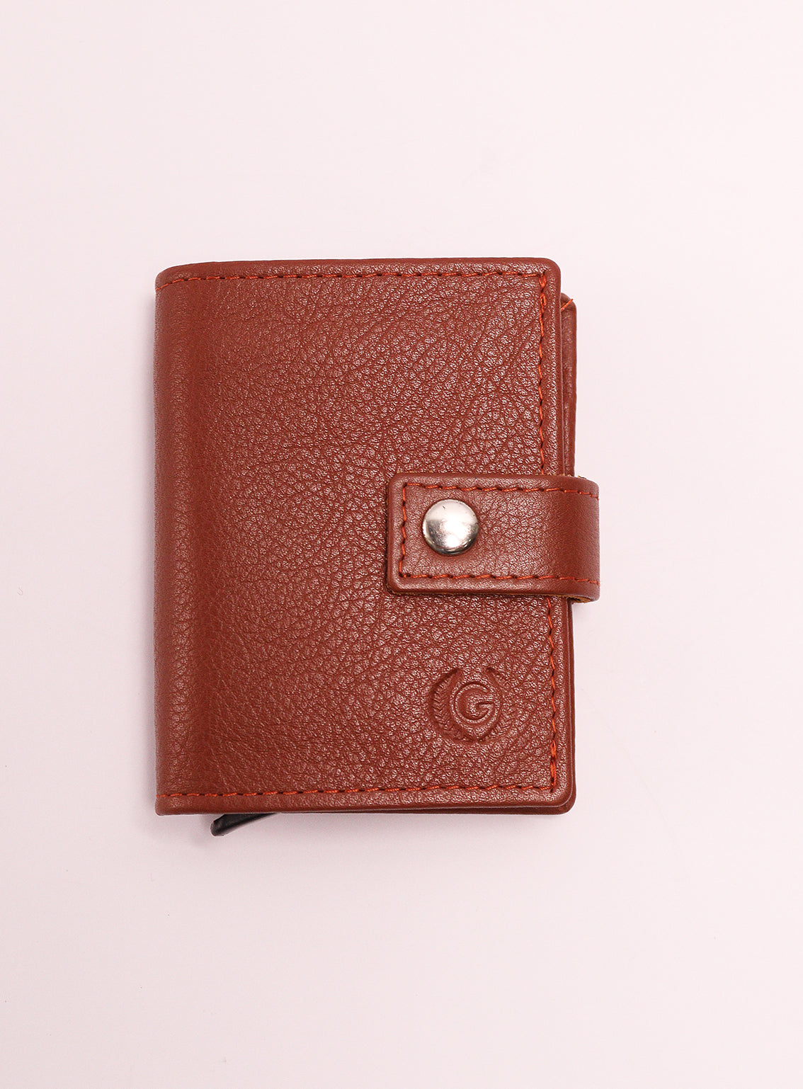 The Pocket House RFID - Card Holder By Gilani Cow Milled Tan - GIL24MCH 15 The Pocket House RFID - Card Holder By Gilani Cow Milled Tan - GIL24MCH 15