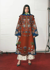 The Reserved View By Jugnu Embroidered Cotton 3 Piece Unstitched Suit JL26TRVE1 D-TAHMI