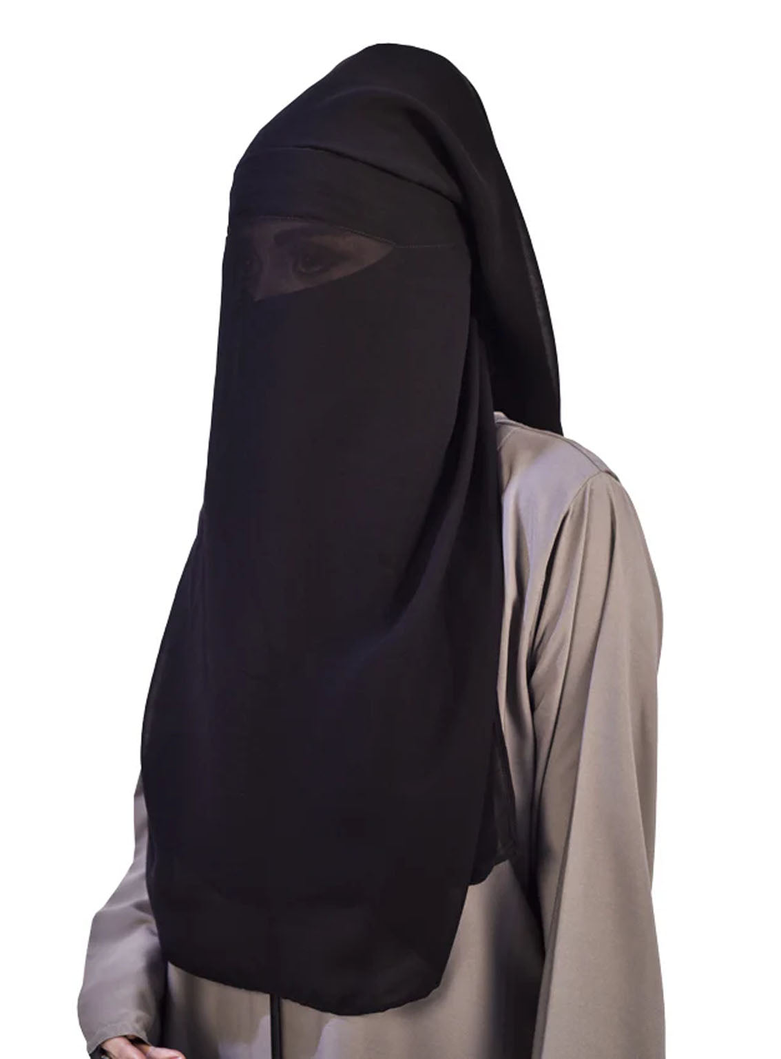 Three Layer Face Cover (Naqab) By Hijab ul Hareem - HH24FC 02 Three Layer Face Cover (Naqab) By Hijab ul Hareem - HH24FC 02