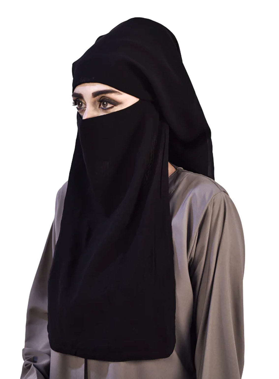 Three Layer Face Cover (Naqab) By Hijab ul Hareem - HH24FC 02 Three Layer Face Cover (Naqab) By Hijab ul Hareem - HH24FC 02