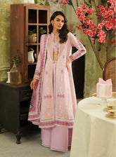 Tresor By Zarqash Embroidered Lawn Suits Unstitched 3 Piece - ZQ24TL ZQT-01 FAYE