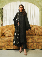 Tresor By Zarqash Embroidered Lawn Suits Unstitched 3 Piece - ZQ24TL ZQT-05 MIDNIGHT