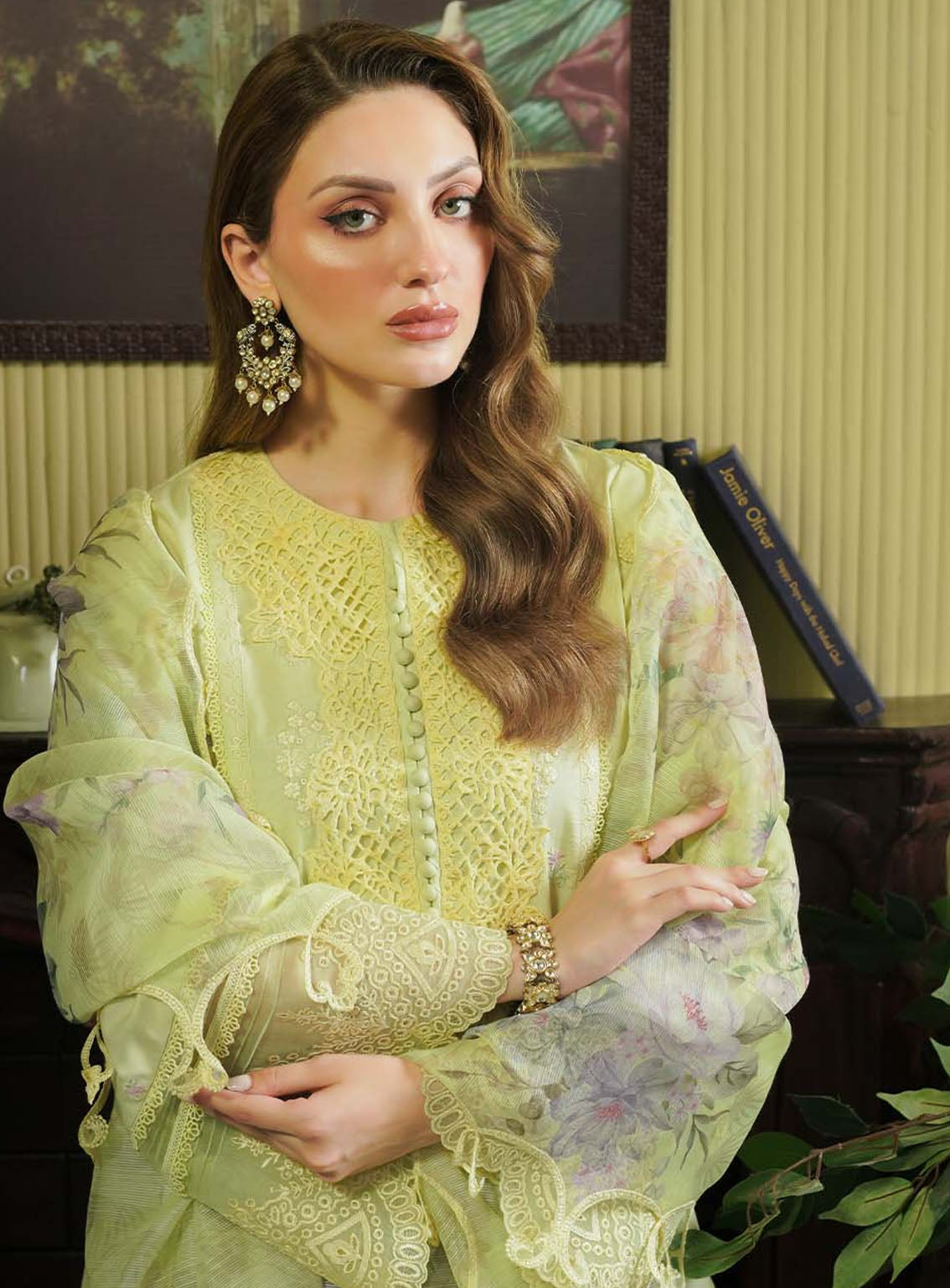 Tresor By Zarqash Embroidered Lawn Suits Unstitched 3 Piece - ZQ24TL ZQT-08 PRIMROSE Tresor By Zarqash Embroidered Lawn Suits Unstitched 3 Piece - ZQ24TL ZQT-08 PRIMROSE