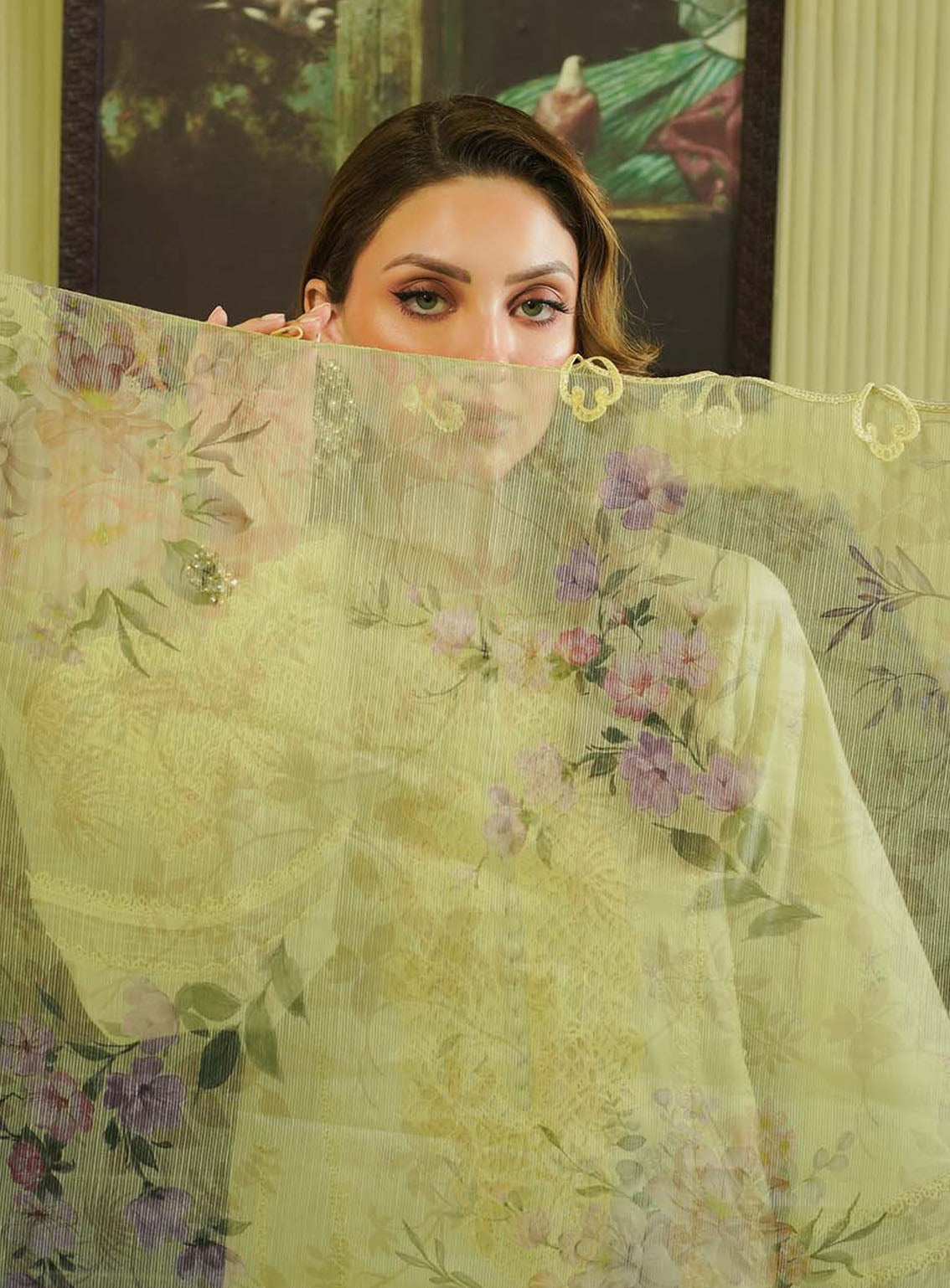 Tresor By Zarqash Embroidered Lawn Suits Unstitched 3 Piece - ZQ24TL ZQT-08 PRIMROSE Tresor By Zarqash Embroidered Lawn Suits Unstitched 3 Piece - ZQ24TL ZQT-08 PRIMROSE