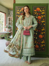 Tresor By Zarqash Embroidered Lawn Suits Unstitched 3 Piece - ZQ24TL ZQT-09 GISELLE