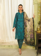 Tresor By Zarqash Embroidered Lawn Suits Unstitched 3 Piece - ZQ24TL ZQT-11 DINA