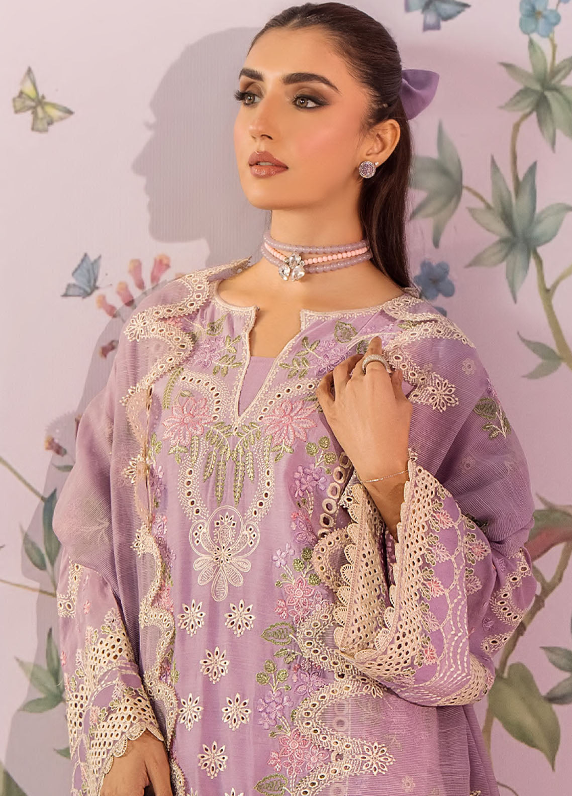Tropical Silk By Saad Shaikh Embroidered Silk 3 Piece Unstitched Suit SSK26 D-ELANORA Tropical Silk By Saad Shaikh Embroidered Silk 3 Piece Unstitched Suit SSK26 D-ELANORA