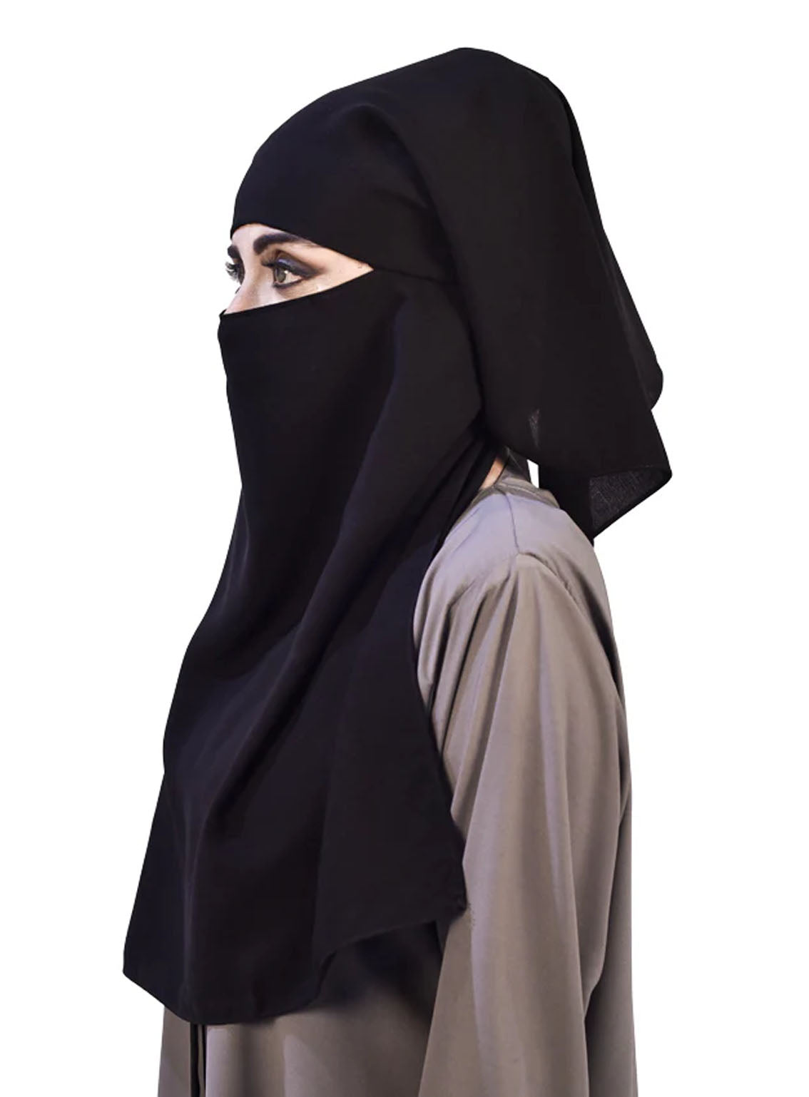 Two Layer Face Cover (Naqab) By Hijab ul Hareem - HH24FC 04 Two Layer Face Cover (Naqab) By Hijab ul Hareem - HH24FC 04