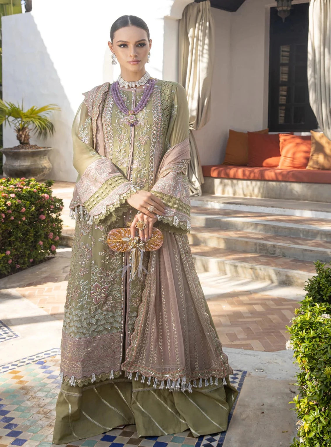 D#01 Alif Luxury Emb Chiffon Collection 823 D#01 Alif Luxury Emb Chiffon Collection 823