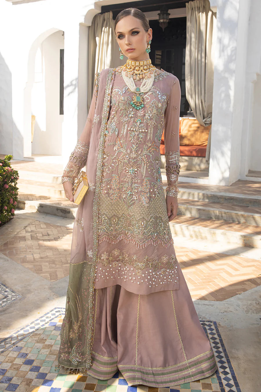 D#02 Alif Luxury Emb Chiffon Collection 823 D#02 Alif Luxury Emb Chiffon Collection 823