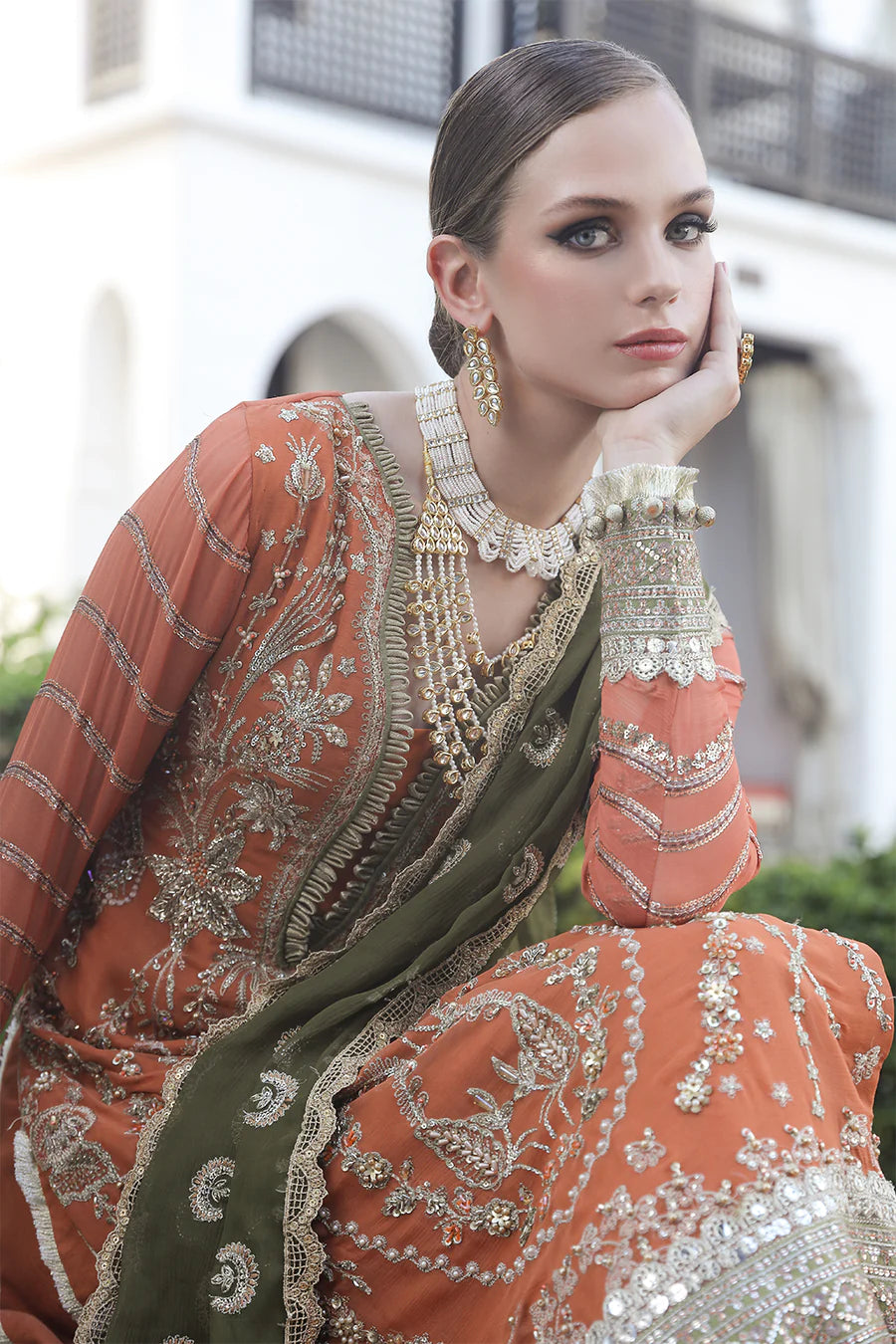 D#03 Alif Luxury Emb Chiffon Collection 823 D#03 Alif Luxury Emb Chiffon Collection 823