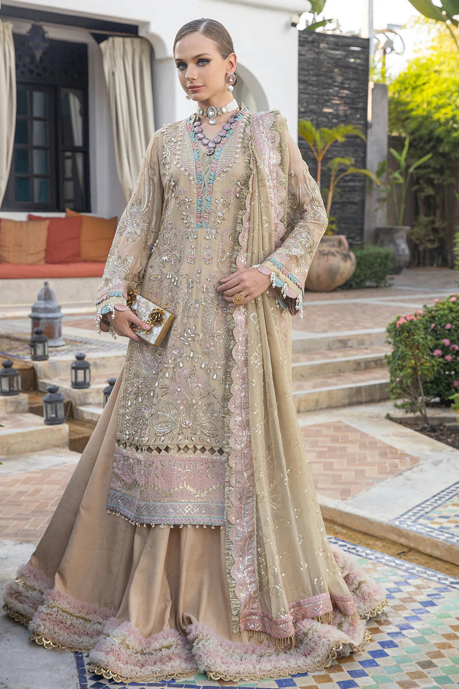 D#05 Alif Luxury Emb Chiffon Collection 823 D#05 Alif Luxury Emb Chiffon Collection 823