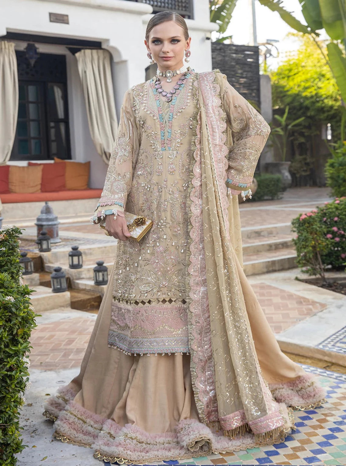 D#05 Alif Luxury Emb Chiffon Collection 823 D#05 Alif Luxury Emb Chiffon Collection 823