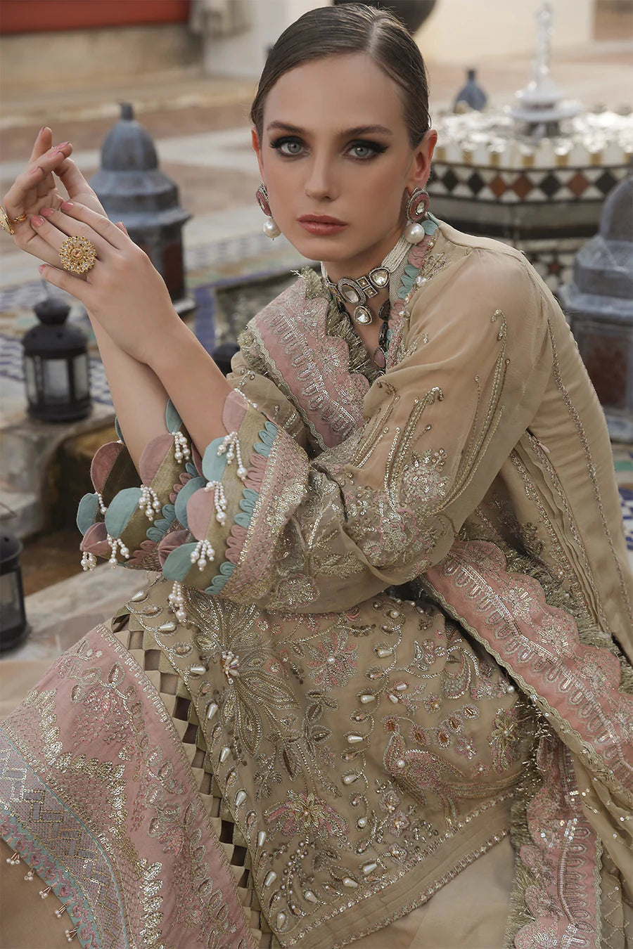 D#05 Alif Luxury Emb Chiffon Collection 823 D#05 Alif Luxury Emb Chiffon Collection 823