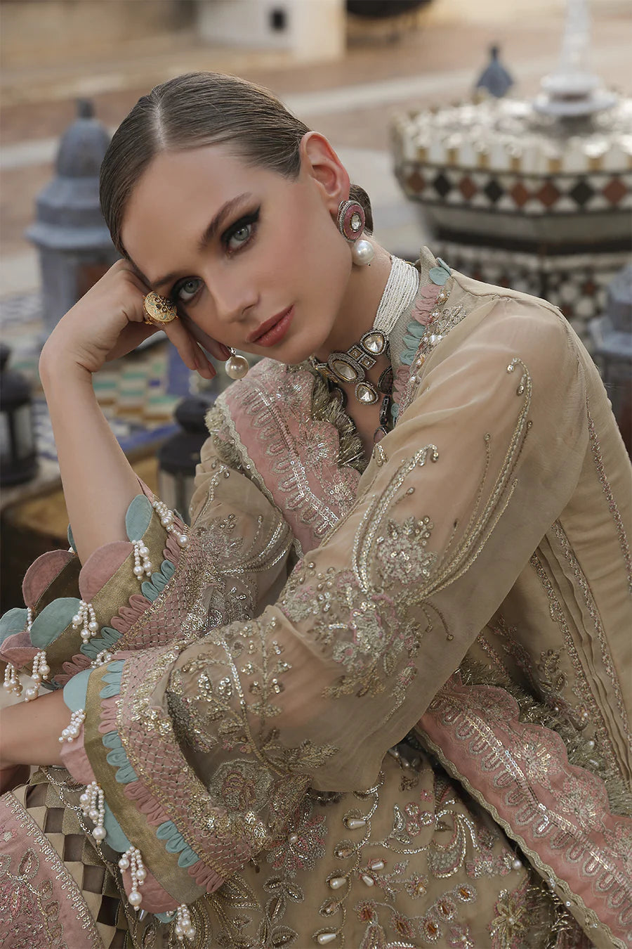 D#05 Alif Luxury Emb Chiffon Collection 823 D#05 Alif Luxury Emb Chiffon Collection 823