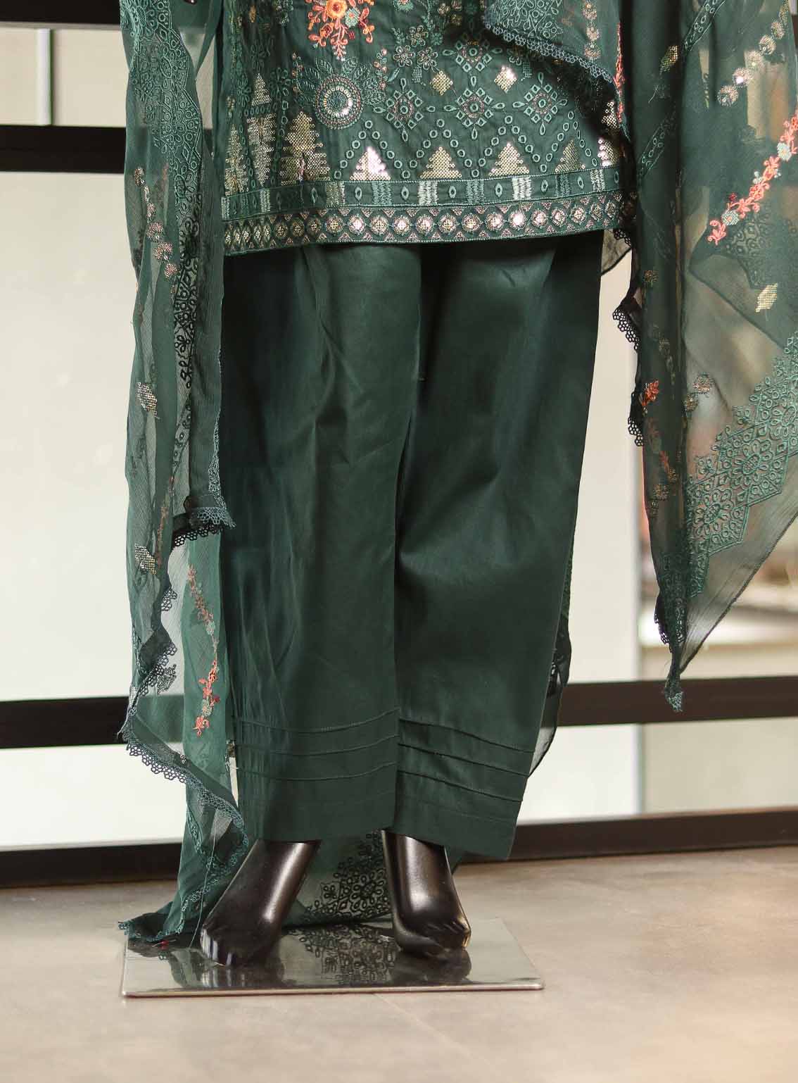 Usman Fabrics Fancy Embroidered Lawn Cotton Suits Stitched 3 Piece - US25FE SB373 Usman Fabrics Fancy Embroidered Lawn Cotton Suits Stitched 3 Piece - US25FE SB373