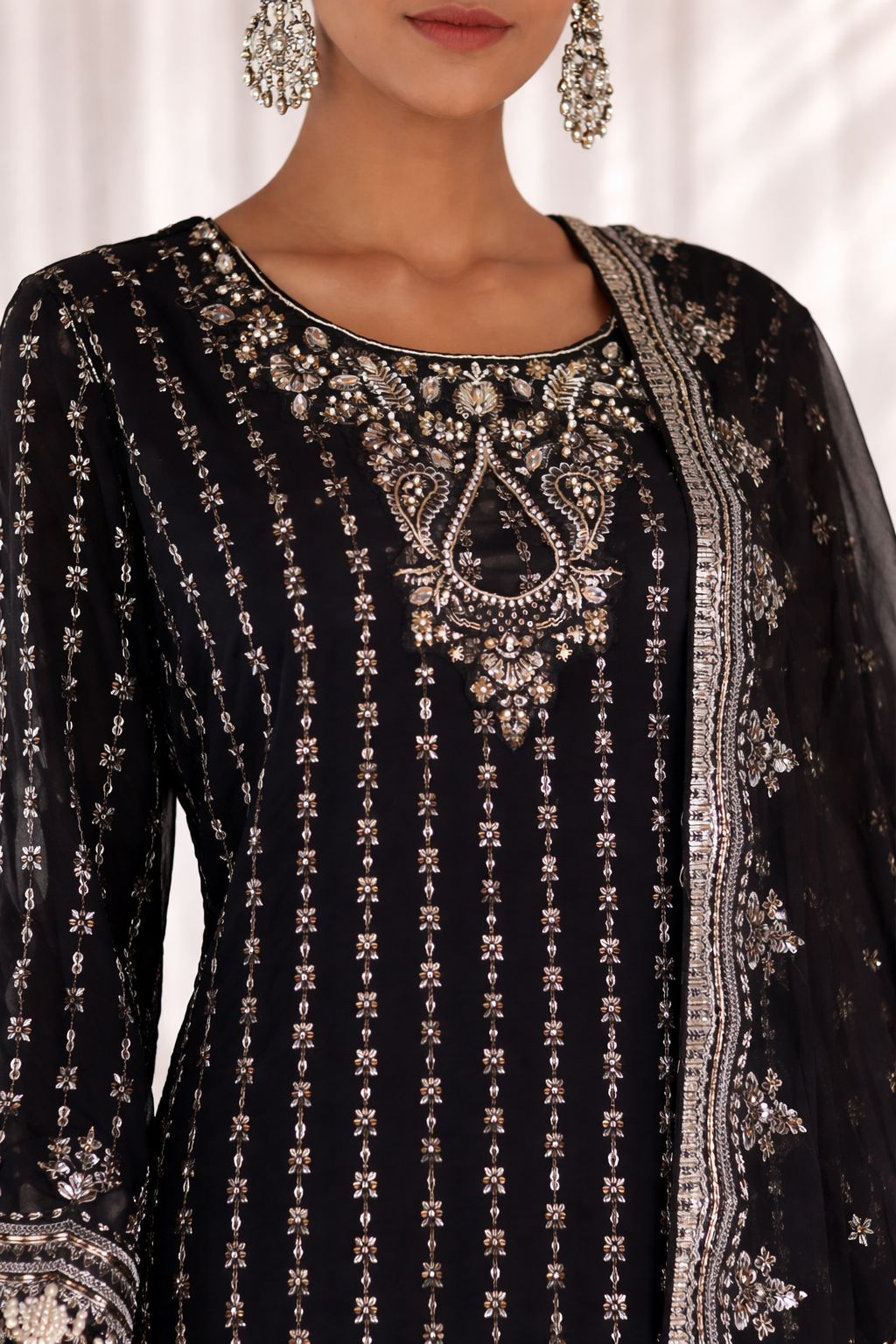 Raad Luxury Formal Embroidered Chiffon 3 Piece Stitched Suit RD26LF RA-VF-02 BK Raad Luxury Formal Embroidered Chiffon 3 Piece Stitched Suit RD26LF RA-VF-02 BK