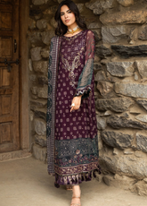 Vasal By Charizma Luxury Embroidered Chiffon 3 Piece Unstitched Suit CH26VLCV4 D-VSLW6-12