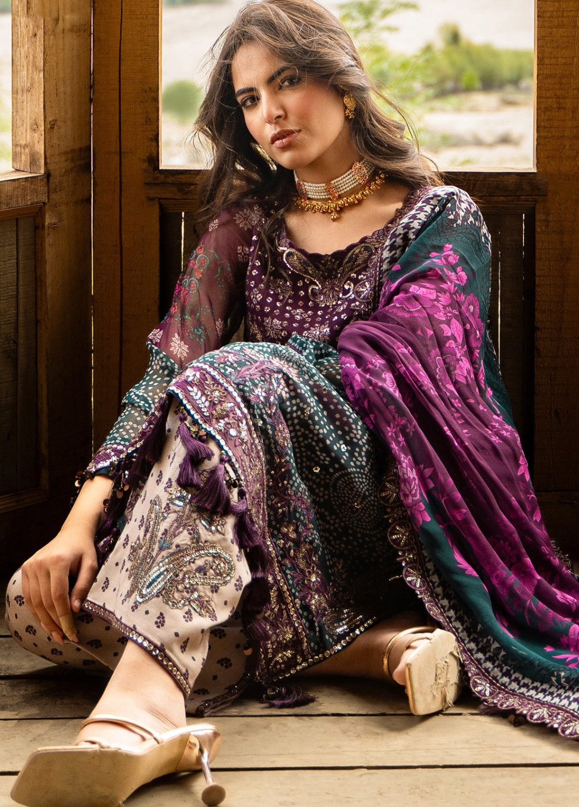 Vasal By Charizma Luxury Embroidered Chiffon 3 Piece Unstitched Suit CH26VLCV4 D-VSLW6-12 Vasal By Charizma Luxury Embroidered Chiffon 3 Piece Unstitched Suit CH26VLCV4 D-VSLW6-12