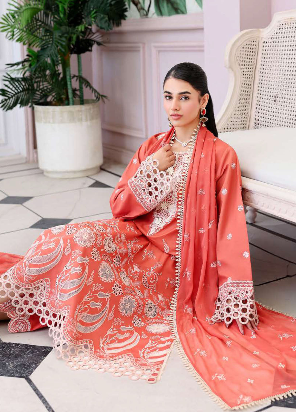 Veil Of Summer By Roheenaz Chikankari Lawn 3 Piece Unstitched Suit RNZ26VOS D-01 SOLEIL BLANC Veil Of Summer By Roheenaz Chikankari Lawn 3 Piece Unstitched Suit RNZ26VOS D-01 SOLEIL BLANC